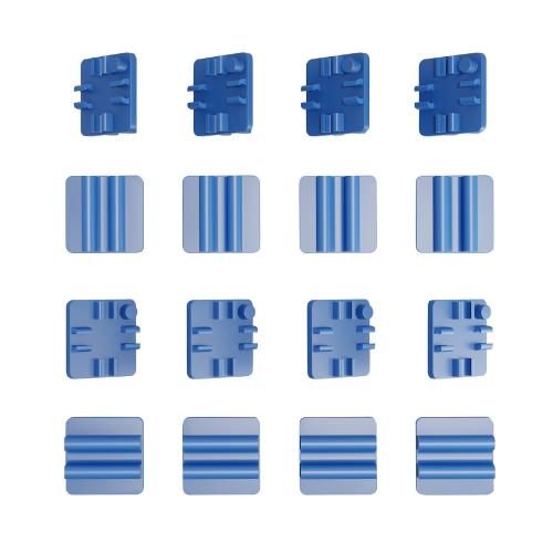 Varmekabelklemme Gulvrodsnet 2,5mm Plast Blå 250stk Ebeco 8960958