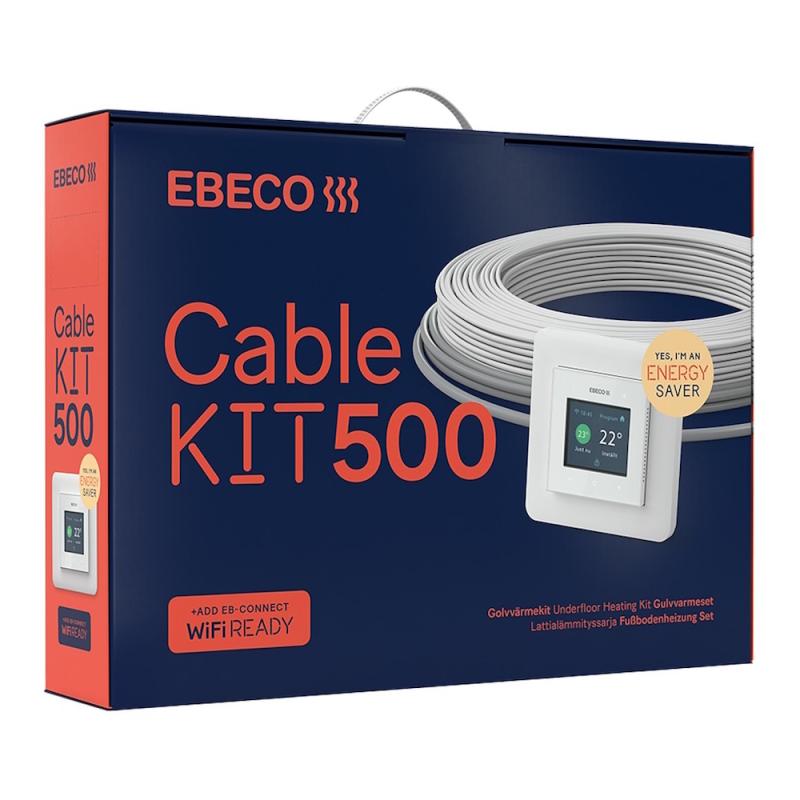Gulvvarmesæt 500 H05-Z1Z1F 23m 260W 230V Ebeco 8961083