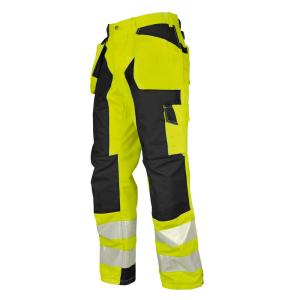 Waist Pants, Hi-Vis, Class 2, Size 52, Yellow/Black, Malmbergs 9816053