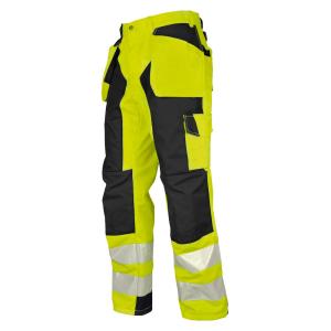 Waist Pants, Hi-Vis, Class 2, Size D100, Yellow/Black, Malmbergs 9816057