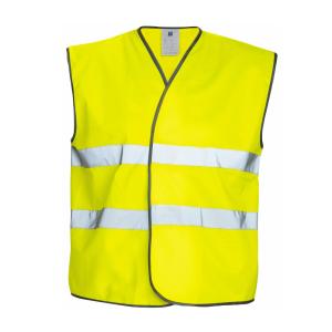 Warning Vest, EN471, Class 2, One Size, Yellow, Malmbergs 9816074