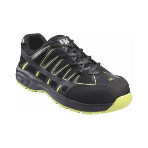 Safety Shoe, Size 39, EN345 S1P, Black/Yellow, Malmbergs 9816400