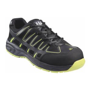 Safety Shoe, Size 40, EN345 S1P, Black/Yellow, Malmbergs 9816401