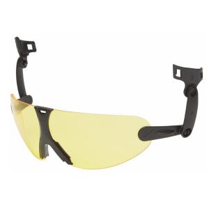 Integrated Goggles For Safety Helmet, V9A, Yellow Lens, Malmbergs 9816450
