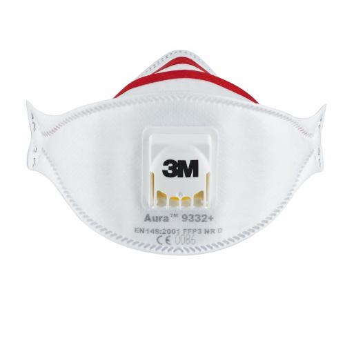 Andningsskydd 3M Aura 9332+, FFP3, 2st, Malmbergs 9816472