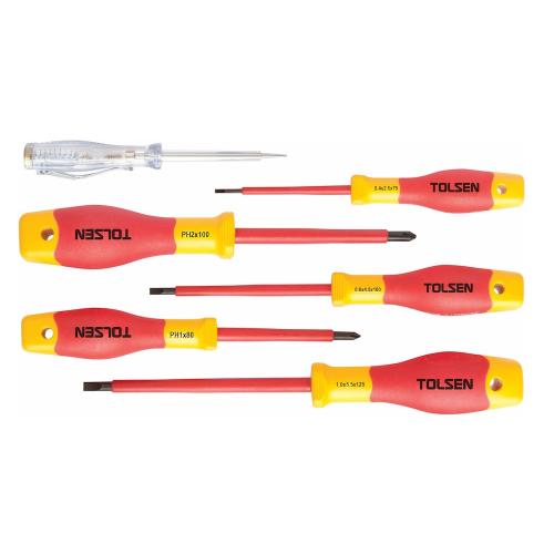 Skruetrækkersæt - Isoleret 1000V, TOLSEN 9816554