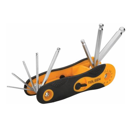 Allen Key Set, 1.5-8mm, 8pcs, TOLSEN 9816566