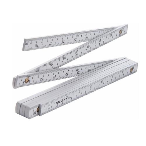 Foldelineal, 2m, ABS, TOLSEN 9816688