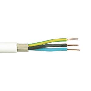 Kabel Eklk 3G1,5mm², 5m, 300/500V, Hvid, Malmbergs 9900611
