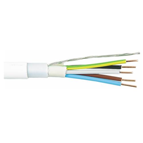 Eklk 3G1,5+1mm², 10m, 450/750V Hvid, Malmbergs 9900657