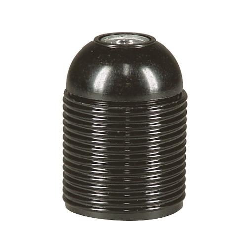 Lampeholder, Jordet, Gevind, E27, Sort, Malmbergs 99009188