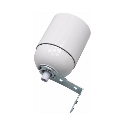 Lampeholder, Med Vinkelbeslag, Ujordet, E27, Hvid, Malmbergs 99009208