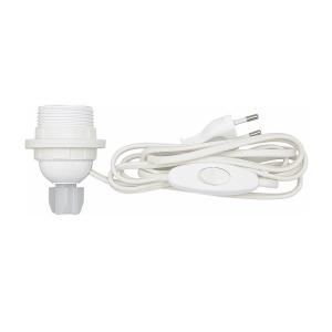 Lamp Holder For Bottle Mounting, Ungrounded, E27, White, Malmbergs 99009418