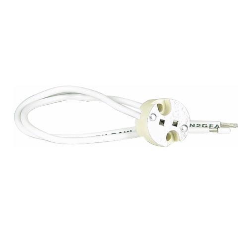 Halogenlampeholder I Keramik, T290°, Hvid, Malmbergs 99009428