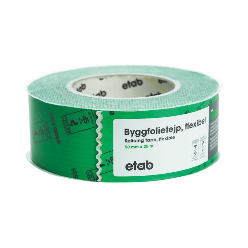 Byggfolietejp 50mm, Grön, etab 9907000