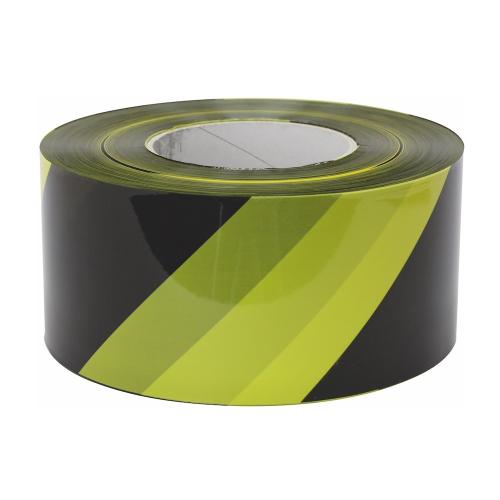 Avspärrningsband 75mm, Gul/Svart, etab 9907011