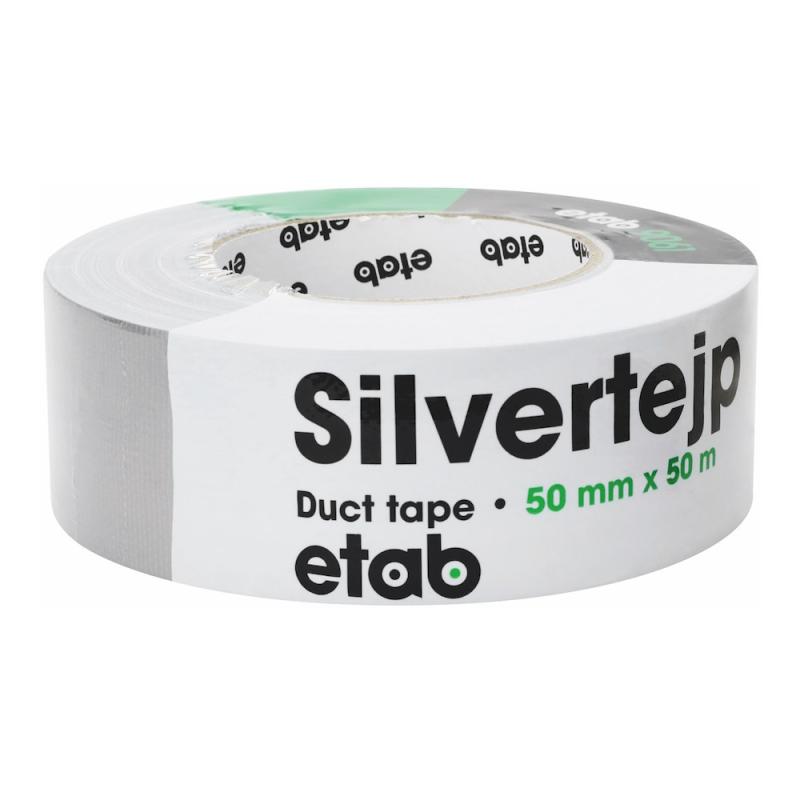 Vævstape 50mm, Sølv, etab 9907014