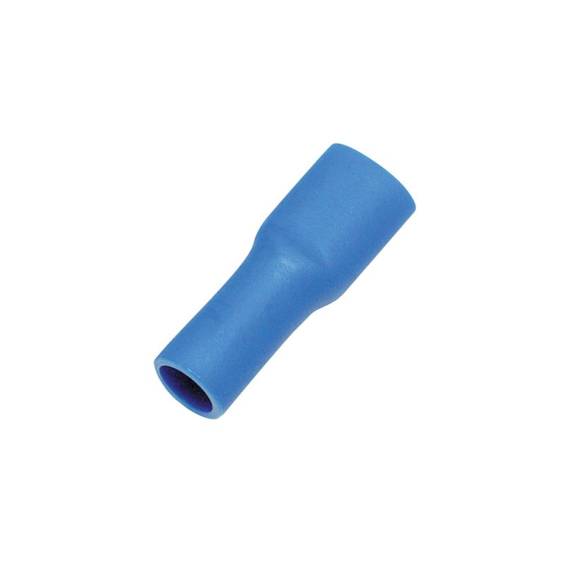 Flad Stiftfatning Frtinnet Messing Fuldt Isoleret 1,0-2,5mm², Blå, 100stk, nELCO 9908007