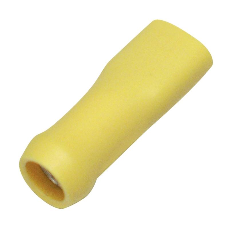 Flad Stift Ærme Fuldt Isoleret 4,0-6,0mm² Gul 100stk Nelco 9908009