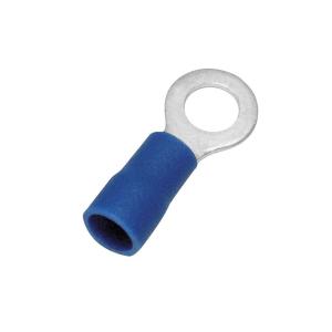 Ring Cable Lug, Insulated, 1.0-2.5mm², Blue, 100pcs, Nelco 9908031