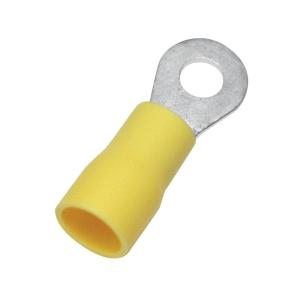 Ring Cable Lug, Insulated, 4.0-6.0mm², Yellow, 100pcs, Nelco 9908033