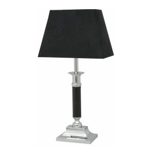 Table Lamp Madame, 40W, Chrome, Black Shade, Malmbergs 9910327