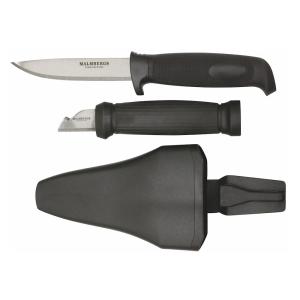 Knife Set With Double Holster, Stainless, Malmbergs 9916042