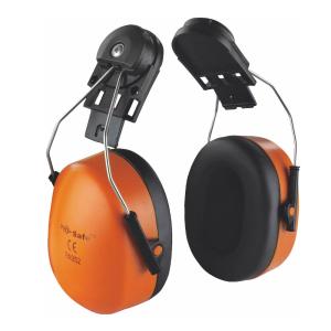 Hearing Protection, Helmet Mount, EN352-1, Orange, Malmbergs 9916091