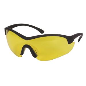 Safety Glasses With UV Protection, EN166, Black/Yellow, Malmbergs 9916096