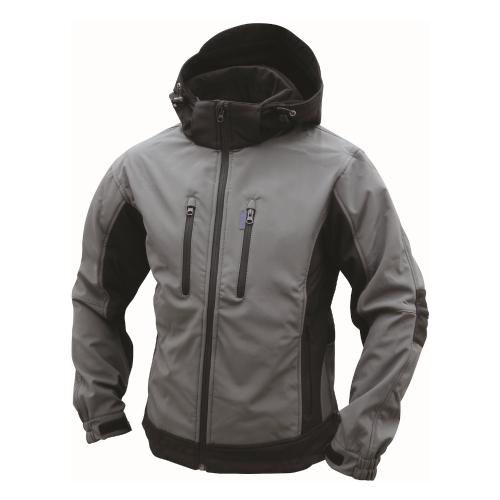 Soft Shell, Jakke, Mørkegrå/Sort, S, Malmbergs 9916921