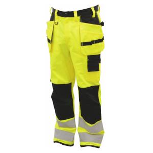 Waist Pants, Hi-Vis, EN471, Class 2, Size C56, Yellow, Malmbergs 9916958