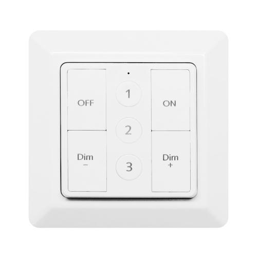 Smart Home RF Fjärrkontroll, På/Av/Dim, Malmbergs 9917061