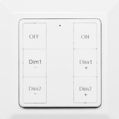 Smart Home RF Fjernbetjening, Til/Fra/Dæmp, 2-Kanals, Malmbergs 9917068