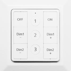 Smart Home Rf Remote Control, On/Off/Dim, 2-Channel, Malmbergs 9917070