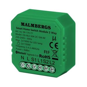 Bluetooth Smart Modul On/ Off 2x1150 W/2x150 W LED, Malmbergs 9917077