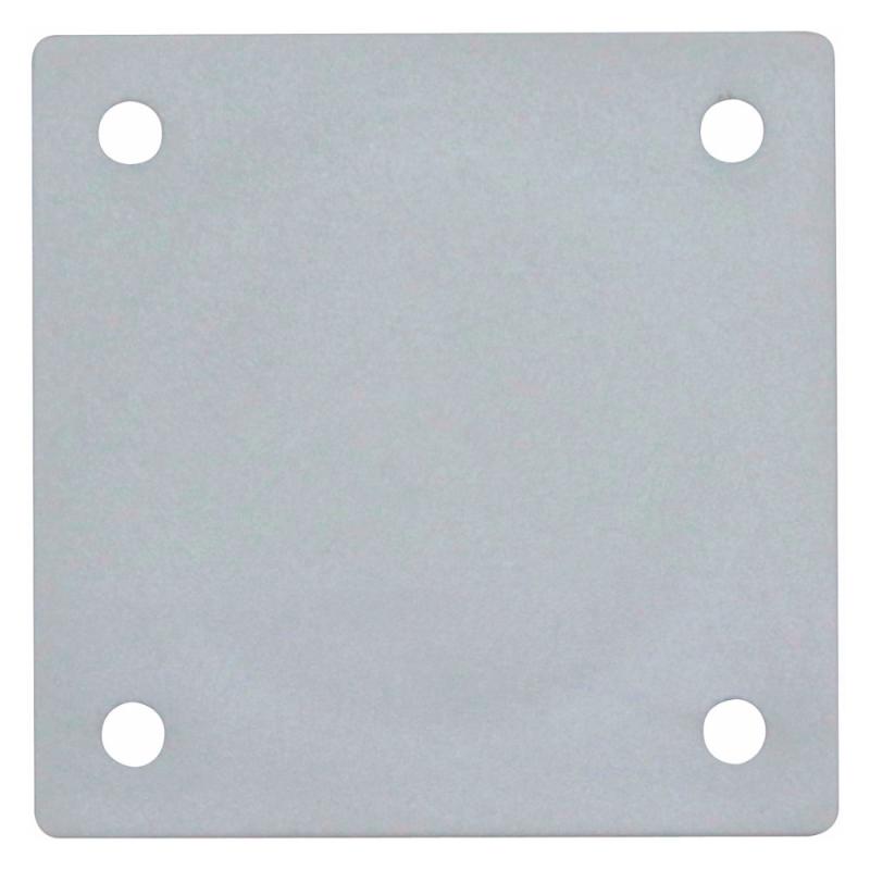 Dækflange 50x50mm, Grå, Tp Electrie 9924039