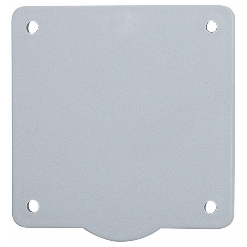 Dækflange 75x75mm, Grå, Tp Electrie 9924040