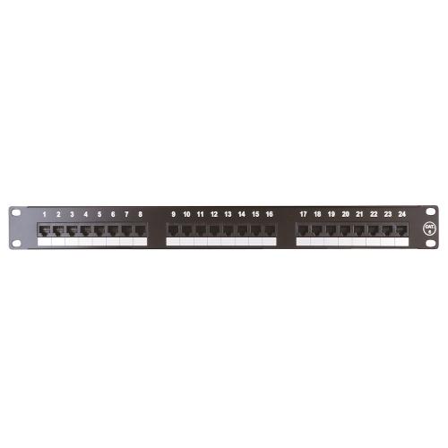 Patch Panel 19" CAT.6, Uskærmet, 24-Porte, Malmbergs 9951011