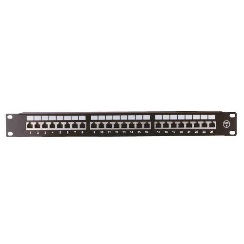 Patch Panel 19" CAT.6, Skærmet, 24-Porte, Malmbergs 9951014