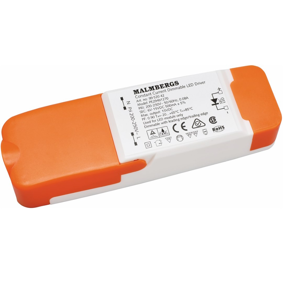 Dimbar LED Driver 500mA, Malmbergs 9952042