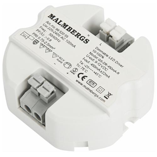 LED-driver 9-12V DC, 220-240V, 50/60Hz, Malmbergs 9952055