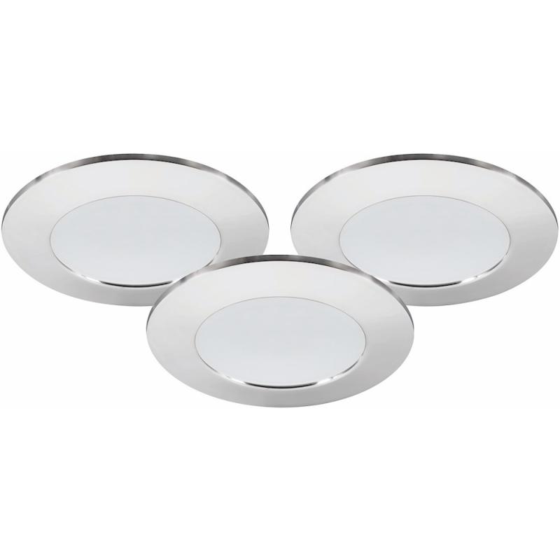 LED Downlight MD-232 3x10W 230V 3000K IP44 Krom 3stk Malmbergs 9974579