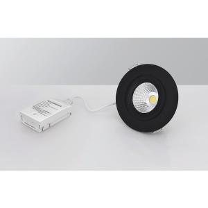 Downlight MD-360, LED, 6W, AC-Chip, Black, Malmbergs 9974594