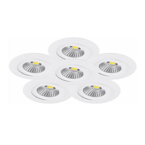 MD-360 LED-Downlightset 6x6W/2700K/IP44, Malmbergs 9974805
