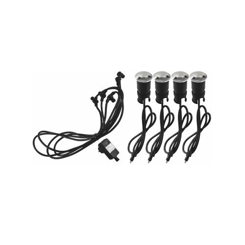 LED Kit Tellus I, 4x1.1W, IP67, 304 Rustfrit Stål, Malmbergs 9977203