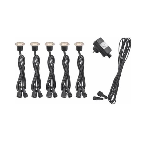 LED-Kit Kos Dæklys X5, 5x0,2W, IP67, Malmbergs 9977272