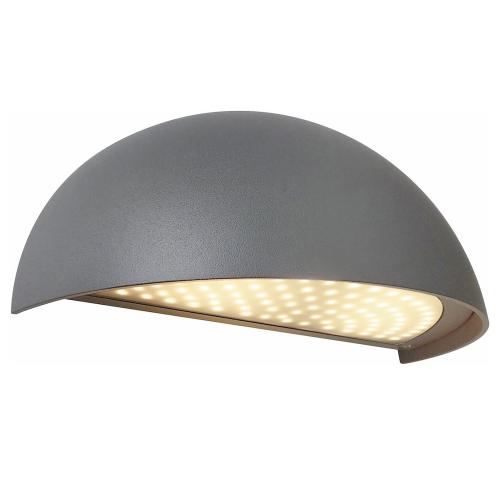 Vægarmatur Boda, LED, 8,4W, Mørkegrå, 3000K, IP54, Malmbergs 9977305