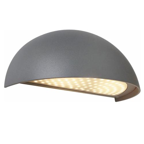 Vægarmatur Boda, LED, 8,4W, 4000K, IP54, Mørkegrå, Malmbergs 9977308
