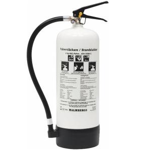 Powder Fire Extinguisher, ABC, 6kg, White, Malmbergs 9994020