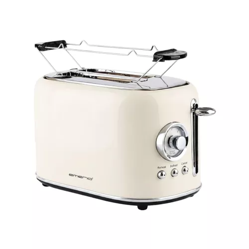 Brødrister 800W 220-240V Creme Emerio